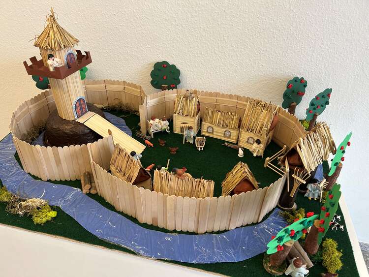 Modell Motte Schwanenmühle