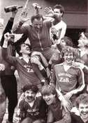  Der VfB 06 bei der Aufstiegsfeier 1981