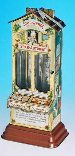 Stollwerck-Spar-Automat „Rotkäppchen“ Deutschland ab 1890