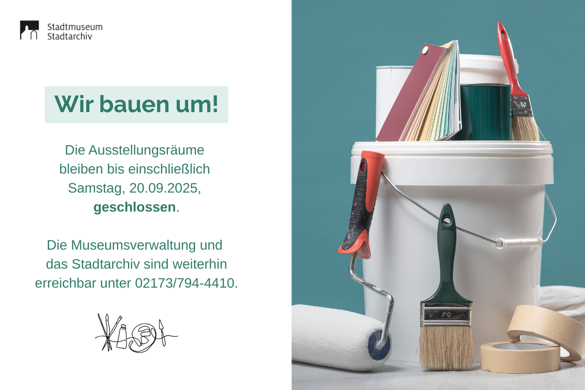 Schließung Ausstellungsumbau