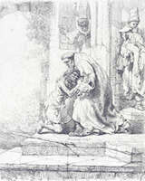 Rembrandt, Der verlorene Sohn - Heimkehr, 1636